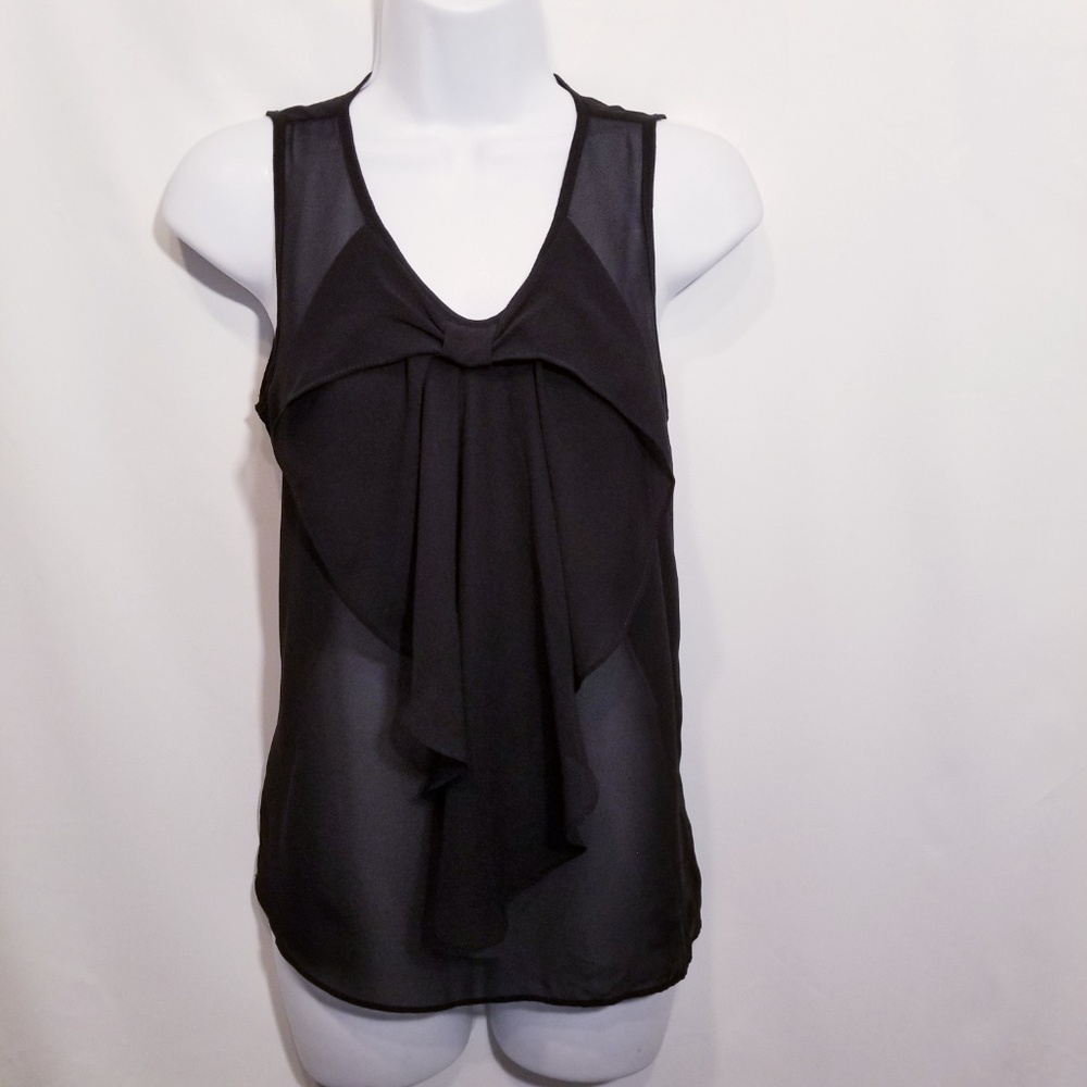 IZ Byers Black Sheer Top